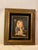 1960s Portrait Painting of Sweet Girl With Pup and Parrots For Sale - Image 4 of 10