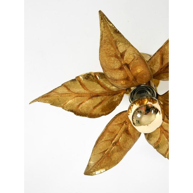 Vintage Florentine-Style Brass Ceiling Lamp by Willy Daro for Massive, Belgium, 1970s For Sale - Image 15 of 18