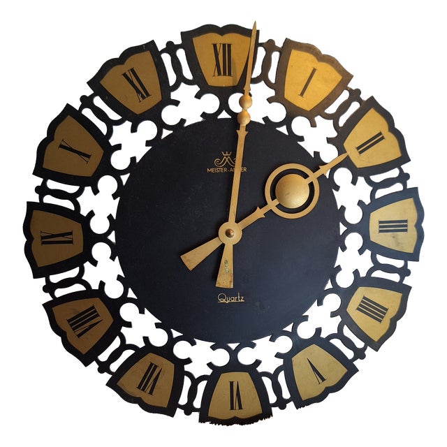 Vintage Rustic Wall Clock by Meister-Anker, 1970s For Sale