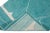 Beautiful contemporary Moroccan style runner hand-knotted wool rug with a turquoise field. This Modern rug has an ivory...