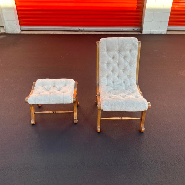 1970s 1970s Obi Chair With Matching Ottoman For Sale - Image 5 of 8