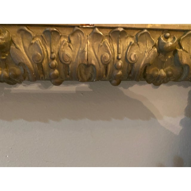 amazing pair of antique carve Picture frame little gilt missing as expected with age One of the frames seems to have been...