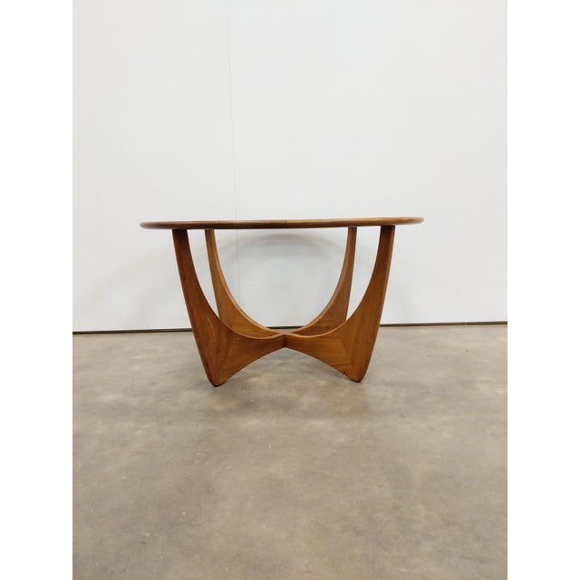Authentic vintage mid century modern teak and glass coffee table. "Astro" series designed by Victor B. Wilkins for G Plan...