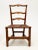 1700's Chippendale Style Country Ladder Ribbon-Back Maple Dining Side Chairs, Pair For Sale - Image 9 of 12