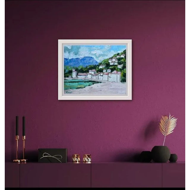 2020s Modern Impressionism Oil Painting Seaside Landscape For Sale - Image 5 of 12