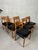 Vintage Living Room Chairs in Skai, 1960s, Set of 6 For Sale - Image 3 of 11