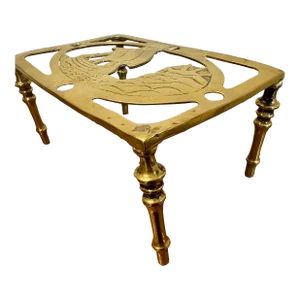 Vintage English Brass Ship Trivet