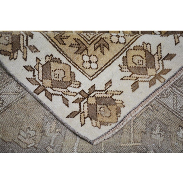 Vintage Turkish Kars Hand Knotted Wool Rug, 5'x8' For Sale In New York - Image 6 of 6