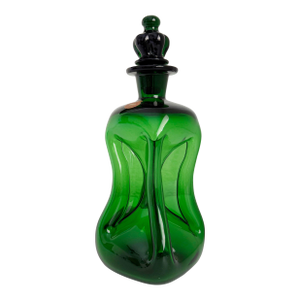 1960s Denmark Holmegaard Kluk Kluk Decanter With Sticker