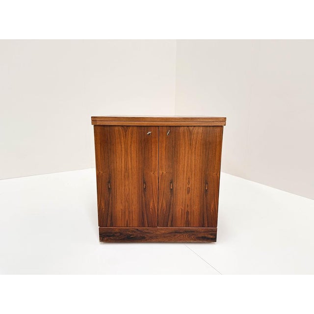 Vintage Wooden Cube Bar Cabinet by Torbjørn Afdal for Bruksbo, 1960s For Sale - Image 10 of 18