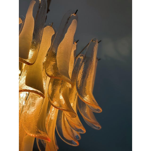 Pink Small Pink Murano Glass Flamingo Chandeliers, Set of 2 For Sale - Image 8 of 9