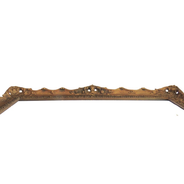 Antique Victorian Gilt Wood & Gesso Picture Frame Fits 22 1/4" X 28 1/4" Rabbet Opening For Sale - Image 4 of 5