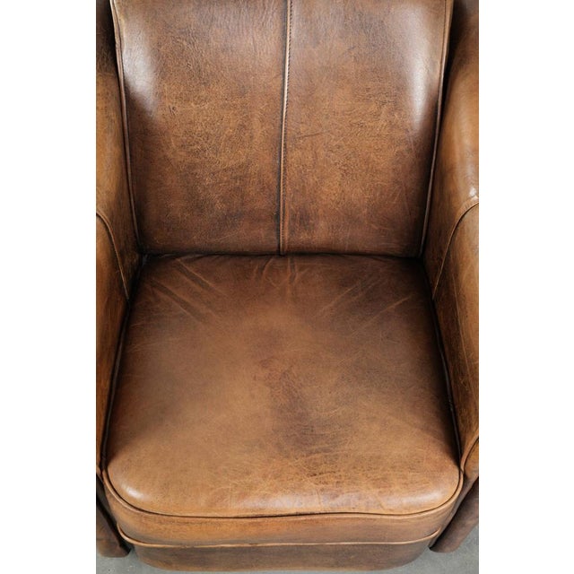 Vintage Sheepskin Lounge Chair For Sale - Image 6 of 14