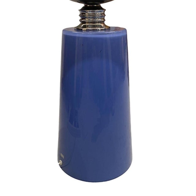 Fontana Arte Vintage Table Lamp in Crystal and Opaline by Gio Ponti for Fontana Arte, 1970s For Sale - Image 4 of 7