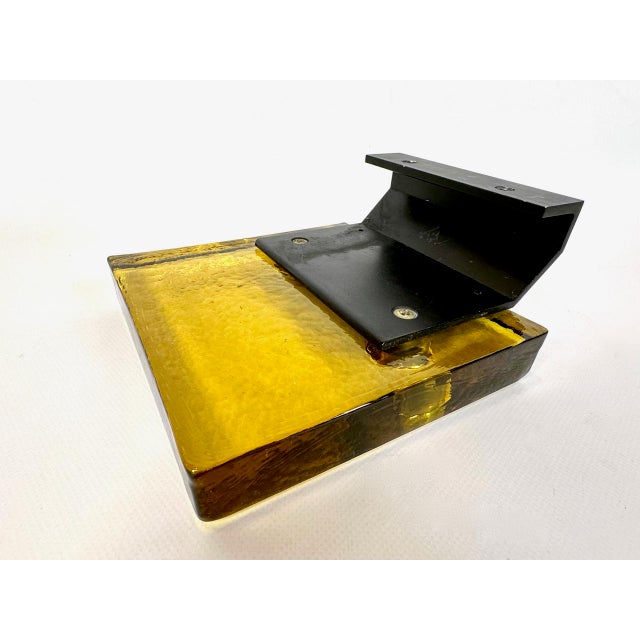 Mid-Century Modern Amber Glass Push and Pull Alpana Door Handle, 1960s For Sale - Image 7 of 11