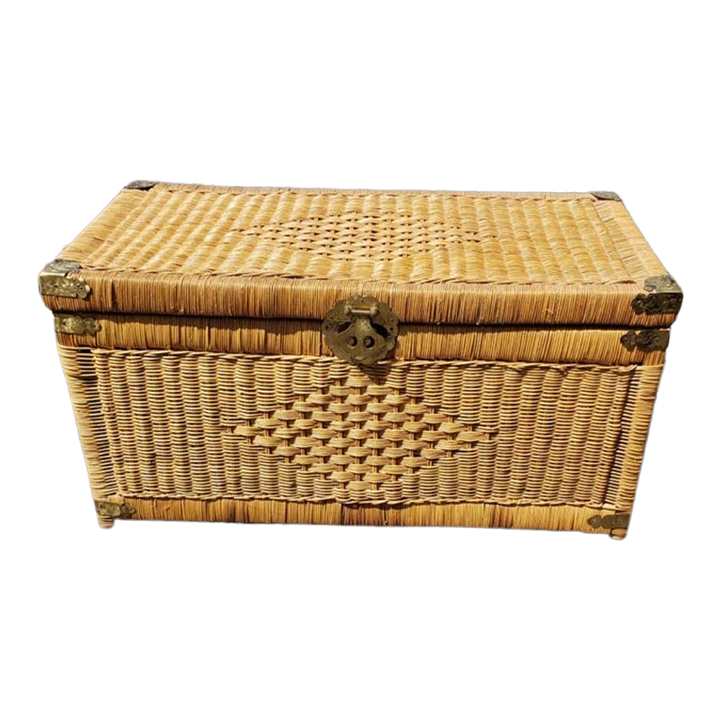 Vintage Wicker Trunks and Blanket Chests Chairish