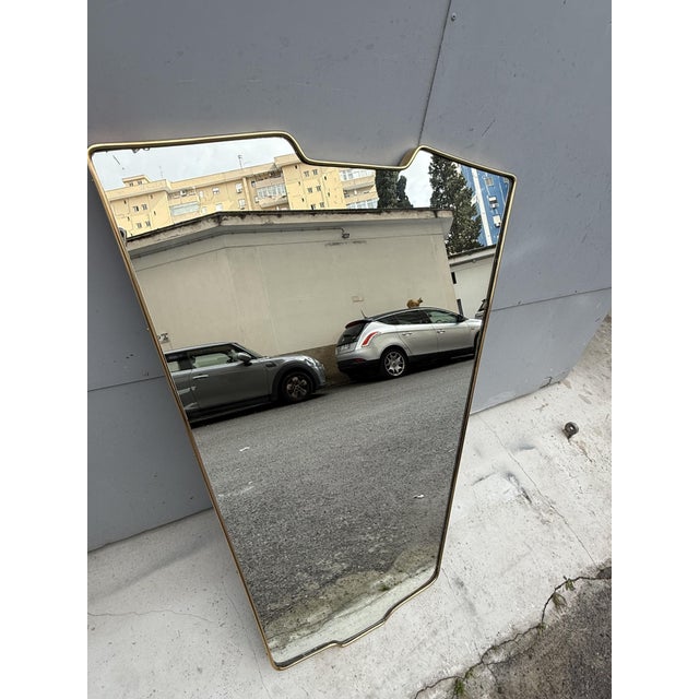1950s Brass Mirror from Gio Ponti, Italy, 1950s For Sale - Image 5 of 11