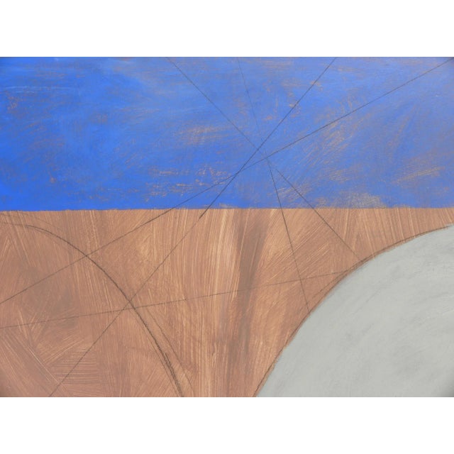 Wood 2001 Contemporary Modern Painting Signed WAHL, Framed For Sale - Image 7 of 13