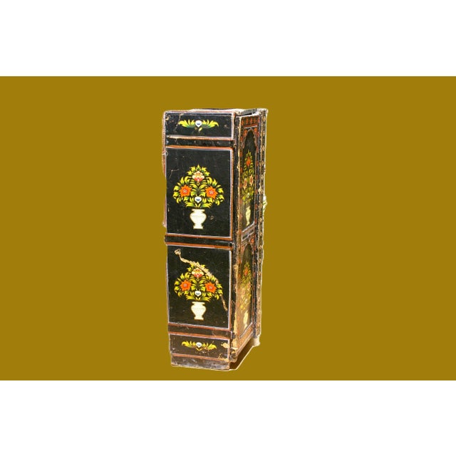 1900 - 1909 Antique Papier Mache Spice Cabinet For Sale - Image 5 of 15