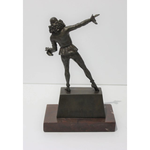 1920s Harlequin Sculpture Art Deco 1920s For Sale - Image 5 of 12