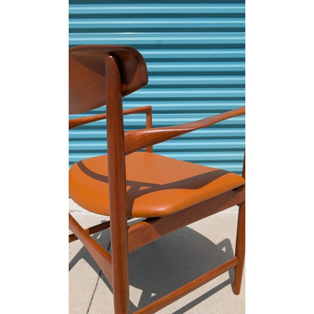 Wood Danish Mid Century Modern Teak Chair by Ib Kofod-Larsen Armchair for Selig, C1960s For Sale - Image 7 of 17