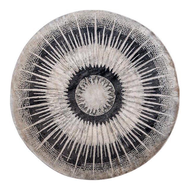 Celestial Round Area Rug by Micah Heimlich For Sale