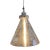 Modern industrial lamp silver brushed ceiling pendant with clear glass cone shade. Featuring a blown clear glass shade...