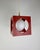 Minimalist Space Age Red Cube Ceiling Lamp by Richard Essig, Germany, 1970s For Sale - Image 6 of 16