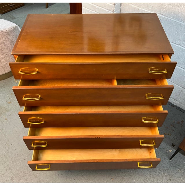 Heywood-Wakefield 1960s Heywood Wakefield Contessa Series Mid-Century Highboy Dresser For Sale - Image 4 of 11