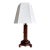1940s Hexagonal Wood Table Lamp With Diamond Relief For Sale