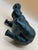 Late 20th Century Solid Cast Iron Hippopotamus Sculpture With Green Patinated For Sale - Image 10 of 11