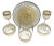 Mid Century Modern Culver Valencia 22k Gold - 6 Piece Set For Sale - Image 9 of 9