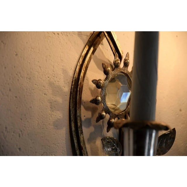 Metal Silver Plated Maison Bagués Wall Lights, 1930s, Set of 2 For Sale - Image 7 of 15