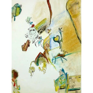 Jorge Miton, Dreamy Surrealistic Drawing For Sale