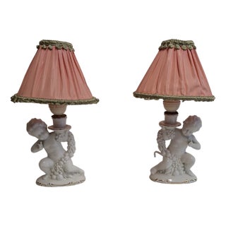 Art Deco Figurative Table Lamps, 1930s, Set of 2 For Sale