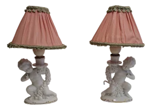 Art Deco Figurative Table Lamps, 1930s, Set of 2