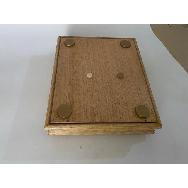 Ceramic Center Table or Trivet with a Wood Box, France, 1960s For Sale - Image 10 of 13