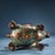 Metal Antique Chinese Cloisonné & Bronze Crane Turtle Candle Holder - 5.5 LBS For Sale - Image 7 of 9
