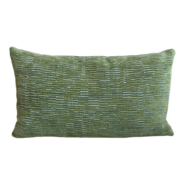 Custom Green/Aqua Lumbar Pillow For Sale