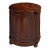 Thurmond Drum 20"W Drum Side Table, Medium Brown For Sale