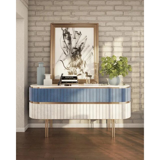 Gold Edith Sideboard by Essential Home For Sale - Image 8 of 11