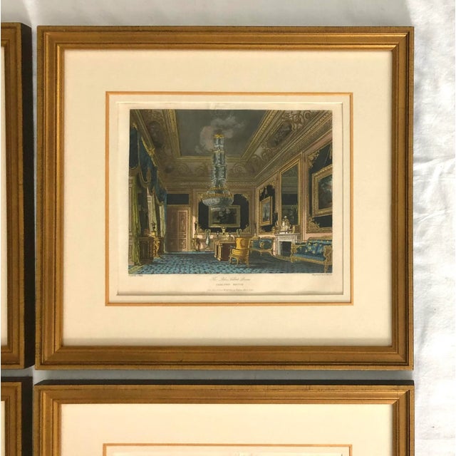 1820s Group of 9 "Royal Residences" Aquatint Engravings by W. H. Pyne - Set of 9 For Sale - Image 4 of 11