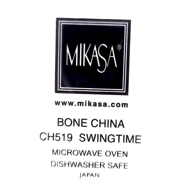 Vintage Bone China Platter, Swingtime Ch519, by Mikasa For Sale - Image 15 of 15