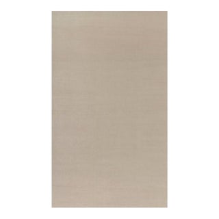 Rug & Kilim’s Oversized Contemporary Textural Solid Rug in Cream and White Tones - 10x17 For Sale