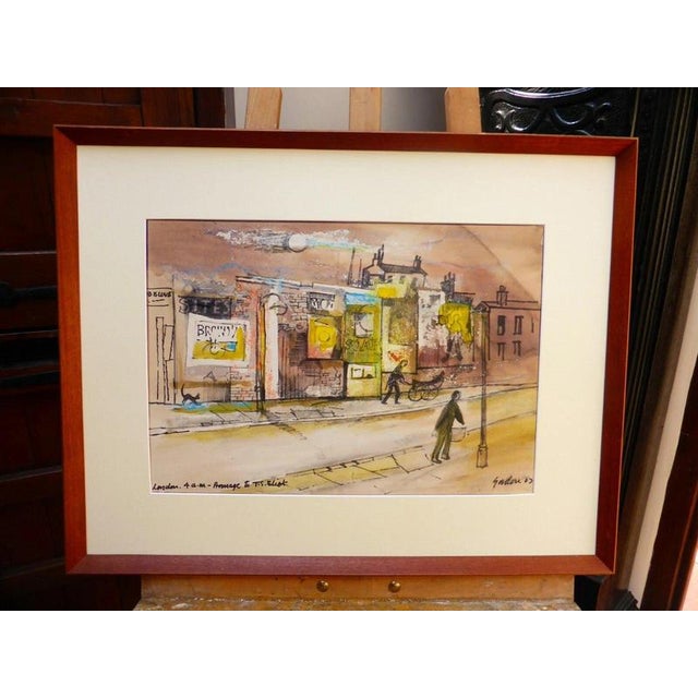 Gordon, Homage to T. S. Eliot, 1963, Watercolour on Paper, Framed For Sale - Image 8 of 13