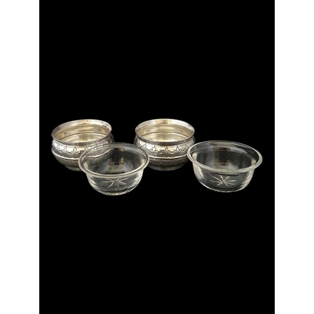 Victorian English Sterling Silver Salt Dips/ Cellars, Sheffield, Circa 1886 For Sale - Image 3 of 12
