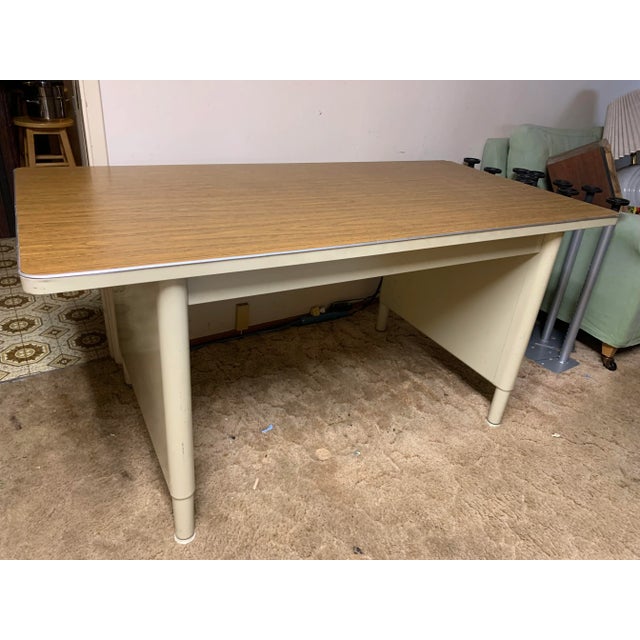 1970s Mid-Century Modern McDowell and Craig Vintage Metal Writing Desk For Sale - Image 11 of 13