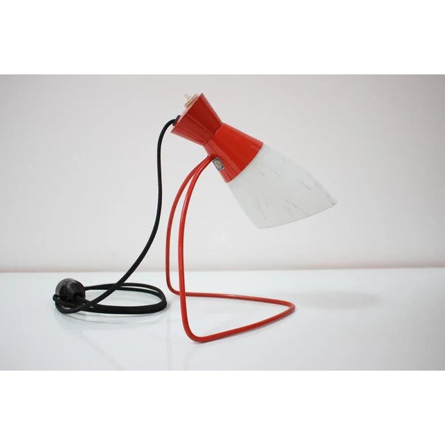 Metal Mid-Century Table Lamp by Josef Hurka for Napako, 1960s For Sale - Image 7 of 10