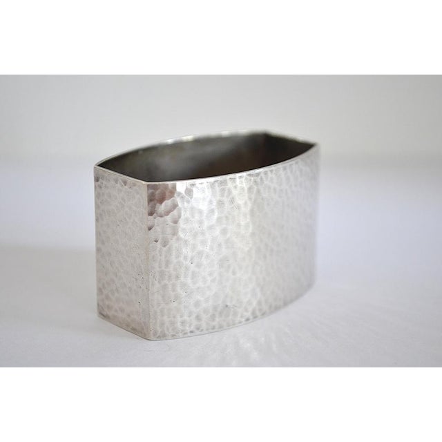 1920s Antique Bauhaus 800 Silver Napkin Ring, 1920s For Sale - Image 5 of 5