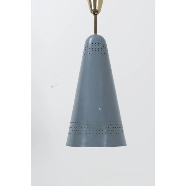 Metal Vintage Italian Pendant Lamp For Sale - Image 7 of 7
